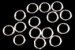 Jump rings, closed, 925 silver, 5.8mm - x10