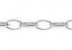 Chain, per foot, 925 silver, oval jump rings, 50cm - x1