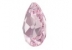 Swarovski, pandantiv picatura, light rose, 9mm - x2