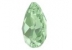 Swarovski, pandantiv picatura, peridot, 9mm - x2