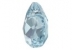 Swarovski, drop pendant, aquamarine, 9mm - x2