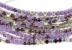 Martissor elastic bracelet, purple mix, inside 5.5cm - x1