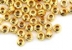 Diamond decoration beads, silver 925 gold plated, 3mm - x10