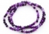 Purple striped agate elastic bracelet, 4mm