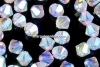 Swarovski, margele bicone, aurore boreale AB2x, 6mm - x10