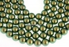 Swarovski pearl, iridescent green, 6mm - x100