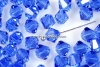 Swarovski, bicone bead, sapphire, 8mm - x10