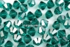 Swarovski, bicone bead, emerald, 8mm - x10