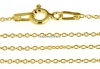 Chain, jump rings, oval, gold-plated 925 silver, 50cm - x1