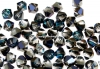 Swarovski, margele bicone, bermuda blue, 3mm - x20