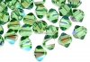 Swarovski, beads bicone xilion, erinite shimmer, 6mm - x10