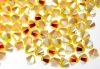 Swarovski, margele bicone, yellow opal AB2x, 4mm - x20