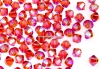 Swarovski, beads bicone, tangerine AB2x, 4mm - x20