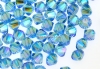 Swarovski, beads bicone, aquamarine AB2x, 4mm - x20