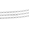 Chain, per foot, 925 silver, oval jump rings, 50cm - x1