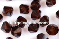 Swarovski, bicone bead, mocca, 6mm - x10