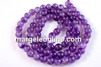 Amethyst, round, 4.2mm