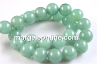 Green aventurine, round, 12mm - x4