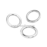 Jump rings, closed, 925 silver, 5.8mm - x10