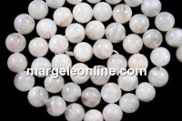 Natural moonstone, round, 8.5mm