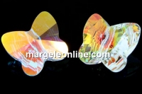 Swarovski, butterfly bead, crystal AB, 6mm - x2