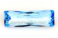 Swarovski, princess baguette, aquamarine, 24x8mm - x1