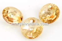 Swarovski, rivoli pendant, golden shadow, 8mm - x4