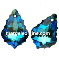 Swarovski, baroque pendant, bermuda blue, 22mm - x1