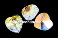 Swarovski, inima, aurore boreale, 8mm - x2