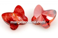 Swarovski, butterfly bead, red magma, 12mm - x1