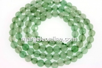 Green aventurine, faceted round, 4.5mm