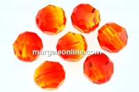 Swarovski, faceted round bead, fireopal, 6mm - x6