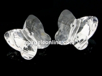 Swarovski, butterfly bead, crystal, 10mm - x2