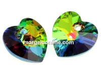 Swarovski, heart pendant, vitrail medium, 10mm - x2