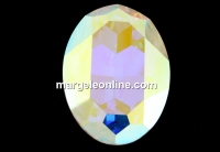 Swarovski, rivoli, cabochon aurora borealis, 30x22mm - x1