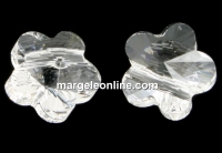 Swarovski, flower bead, crystal, 8mm - x2