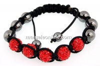 Shamballa bracelet beads light siam 5 x1