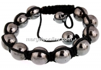 Bratara shamballa cu 11 margele hematit, - x1