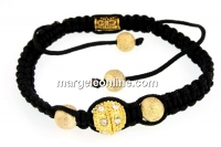 Bratara shamballa cu margele praf de stele, - x1