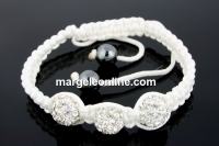 Shamballa Bracelet with crystal beads 3 - x1