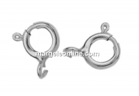 Round clasp, 925 silver, 5.2mm - x4