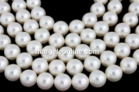 Swarovski pearl, white, 12mm - x10