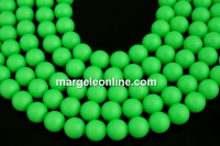 Swarovski pearl, neon green, 6mm - x20