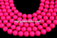 Swarovski pearl, neon pink, 6mm - x20