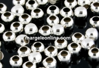 Decorative beads, 925 silver, 3mm, inside1.2mm - x10