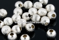 Decorative beads, 925 silver, 3mm - x10