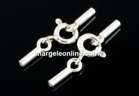 Clasp set for necklaces or bracelets, 925 silver, 0.9mm - x1