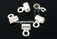 Decorative spacer, for charm, s, 925 silver, 4.5mm - x2