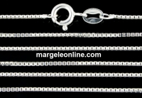 Box Chain, 925 silver, 45cm - x1