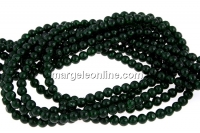 Green goldstone, round, 3mm